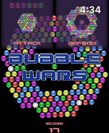 Bubble deals wars game