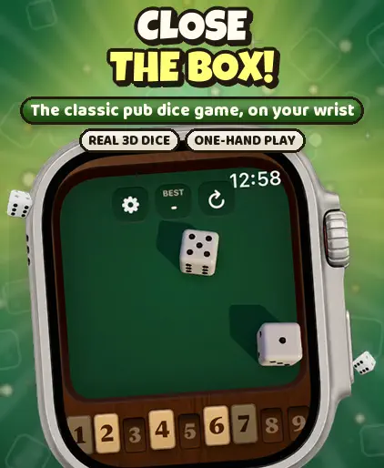 Screenshot 1 for Shut The Box: Watch Dice